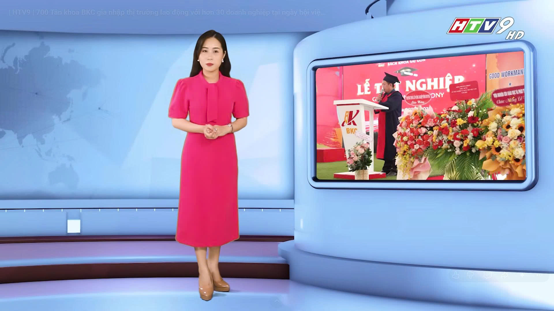 | HTV9 | 700 Tân khoa BKC gia nhập thị trường lao động với hơn 30 doanh nghiệp tại ngày hội việc làm